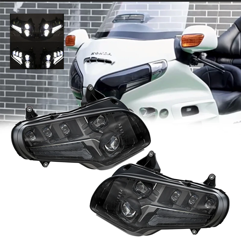 LED-Motorcycle-Headlight-Goldwing-GL-1800-120W-Moto-LED-Light-Headlights-For-Honda-Gold-Wing-GL1800.webp LED Motorcycle Headlight Goldwing GL 1800 120W Moto LED Light Headlights For Honda Gold Wing GL1800 2001-2017 Motobike Headlamp - Image 1