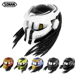 Motorcycle Helmet Full Face Predator Single Len Dual Visor Casco Capacete Moto Predator Helmets Motorbike